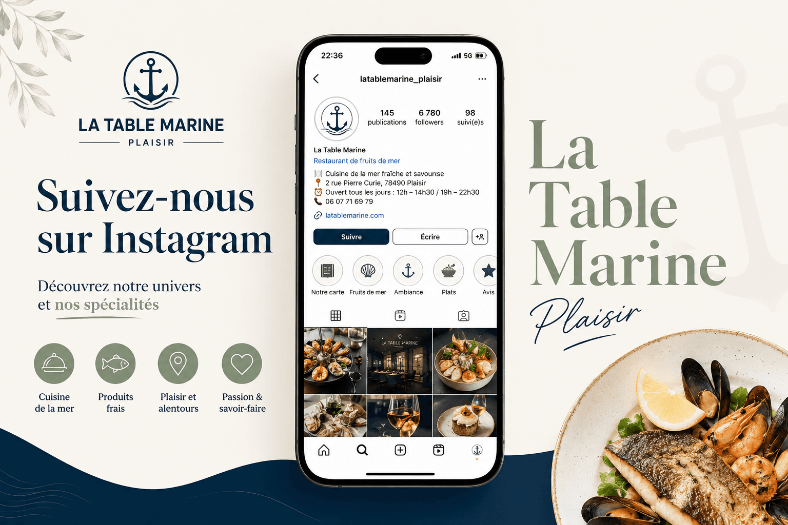 Suivez La Table Marine sur Instagram